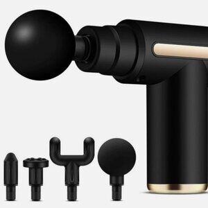 Deep Tissue Massage Gun Percussion Muscle Massager Neck Back Pain 4 Heads